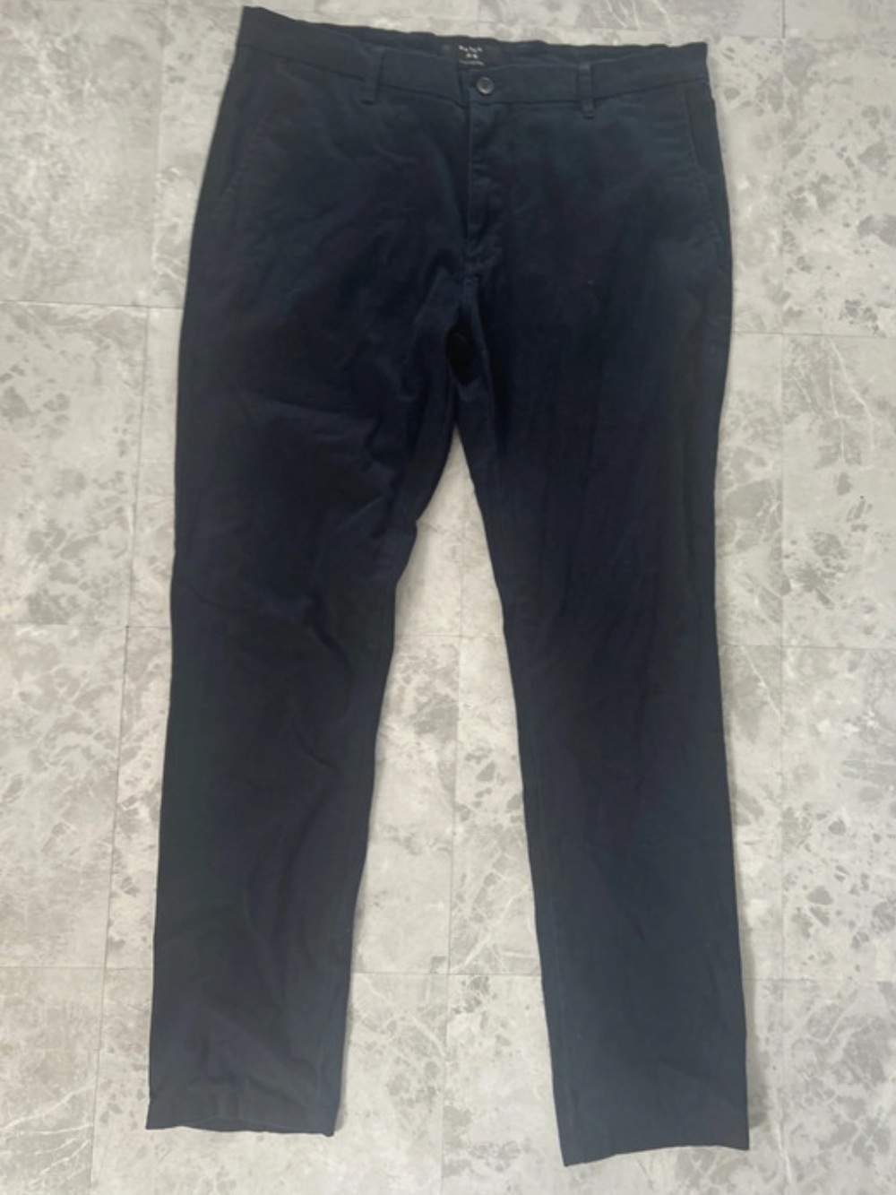 Match Men's Navy Chinos - Slim Straight